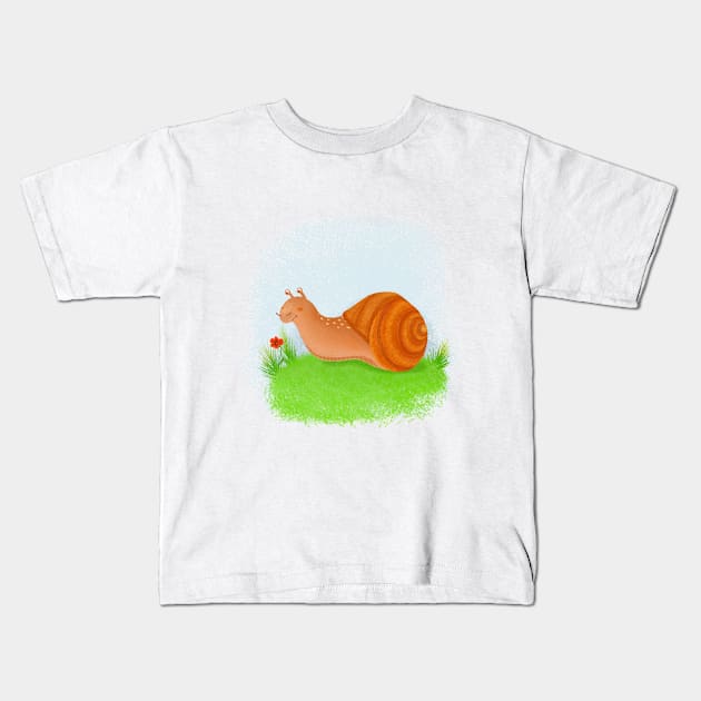 Snail Kids T-Shirt by lunaa_magic